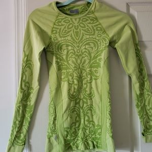 Athleta compression top.  Lime green